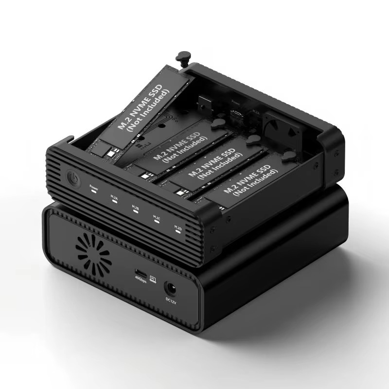 External Ssd - Aluminum M2 4-Bay USB4 External NVME