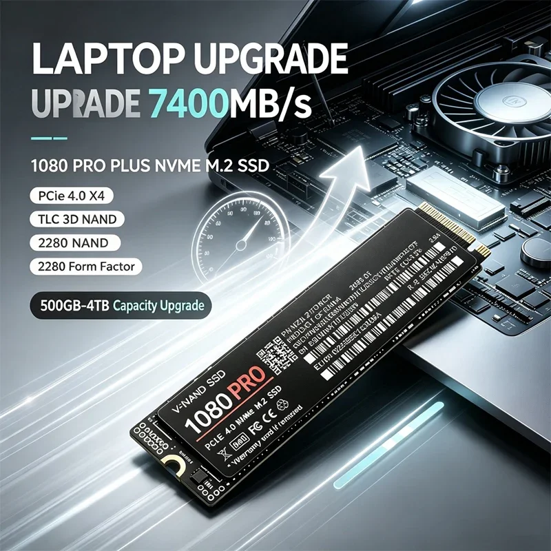 Ssd 500Gb - 7400MB/s Internal M.2 NVMe SSD 1080PRO