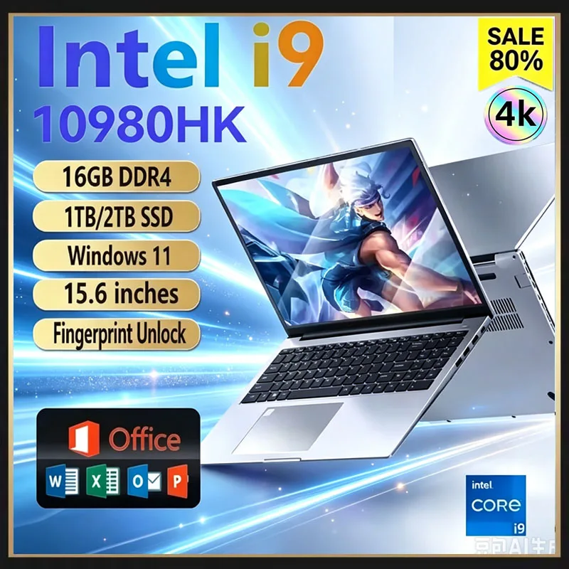 Ssd 1Tb - 15.6inch Potrable Laptop Intel Core I9