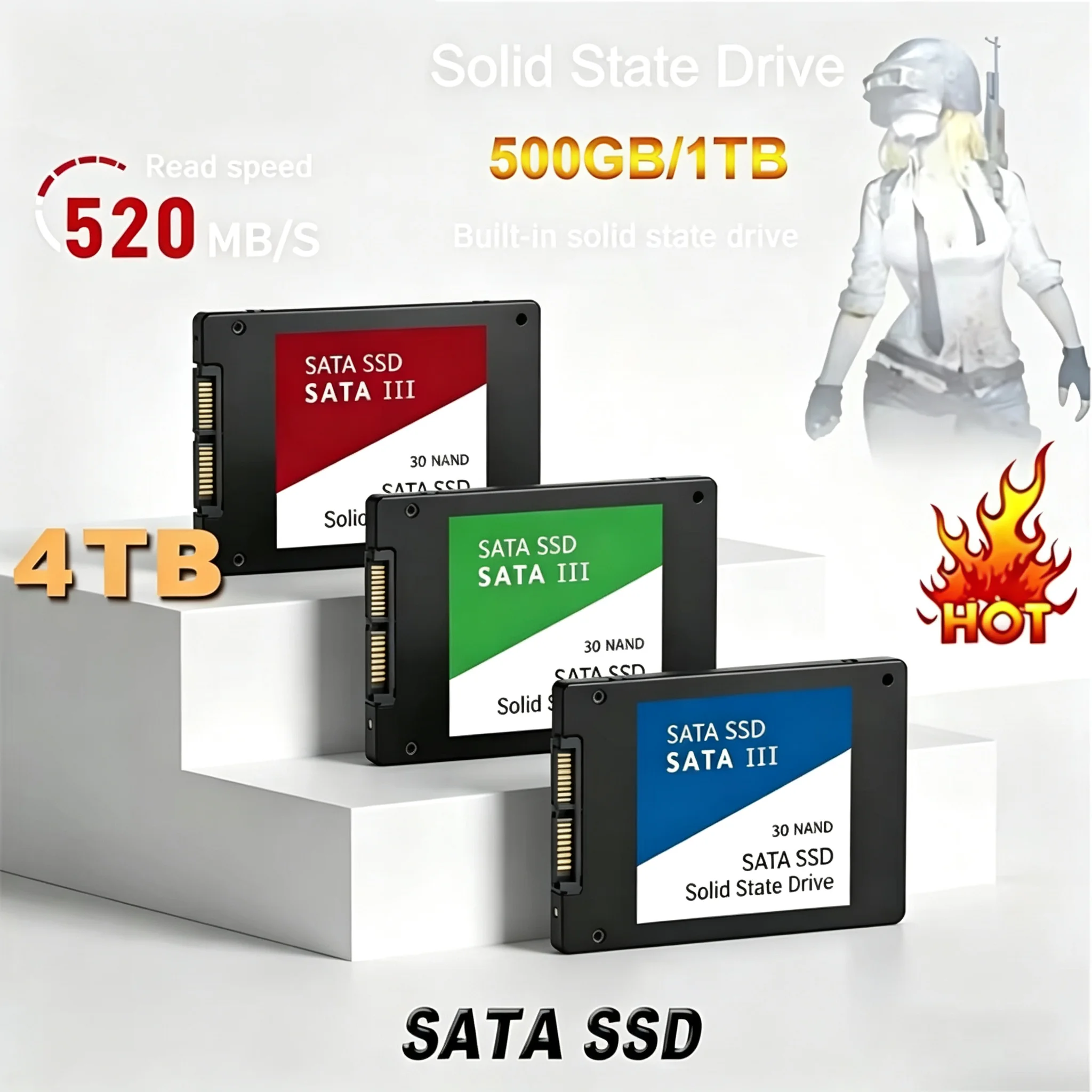 Ssd 500Gb - High Speed 500G 1TB 2TB 4TB