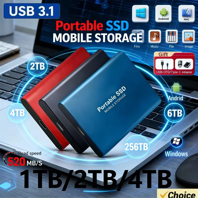 External Ssd - 256TB SSD High-speed SSD USB 3.0