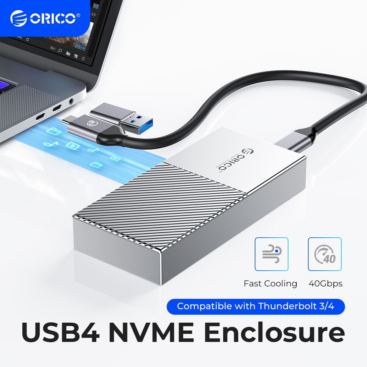 ORICO USB4 NVMe SSD Vỏ 40Gbps  - đánh giá và giá Thunderbolt 4 External Ssd 4Tb