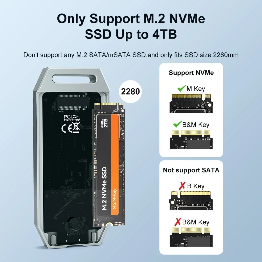 MAIWO USB4 NVMe M.2 SSD Enclos - đánh giá và giá Usb4 40Gbps External Ssd 8Tb