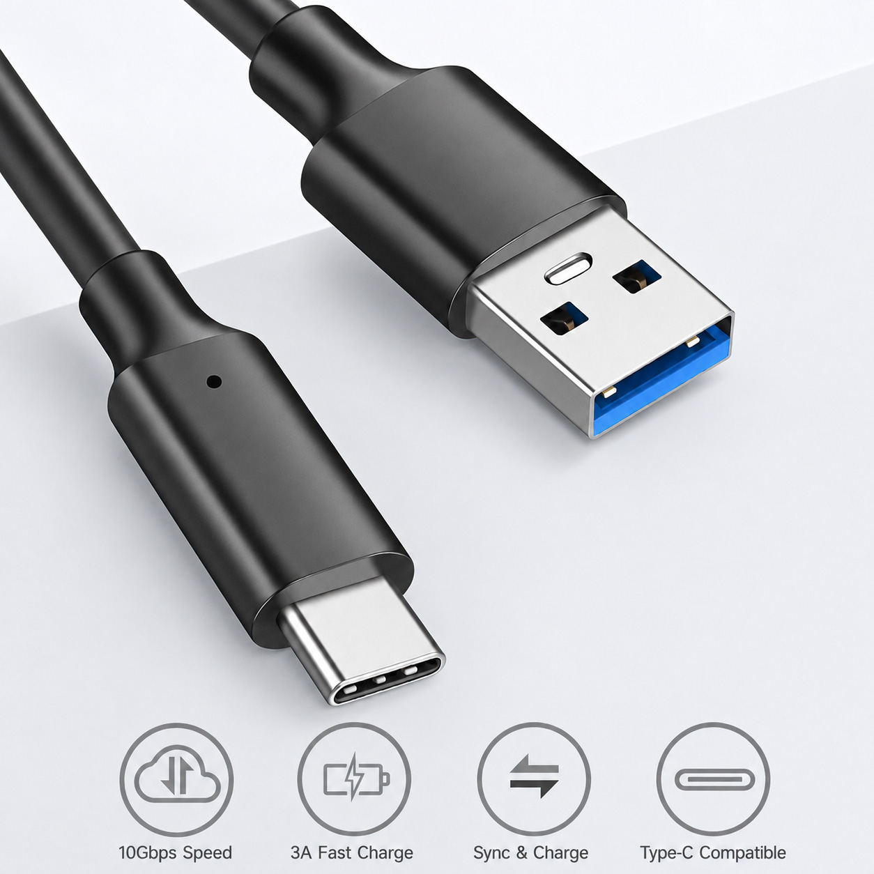 USB 3.2 Type C to A Cable 10Gb - đánh giá và giá Samsung Ssd