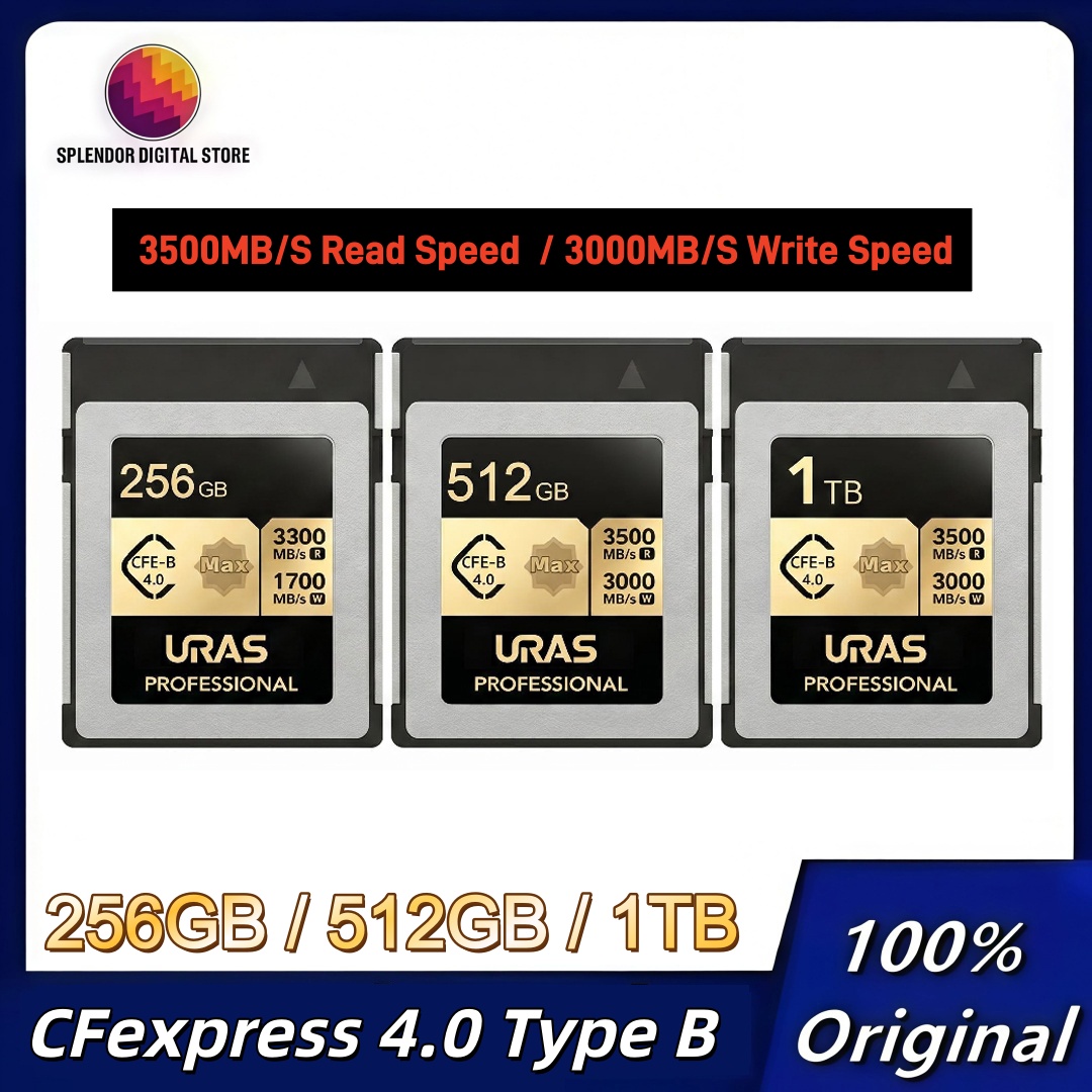 URAS CFexpress 4.0 Type B Memo - đánh giá và giá Memory Card Ssd