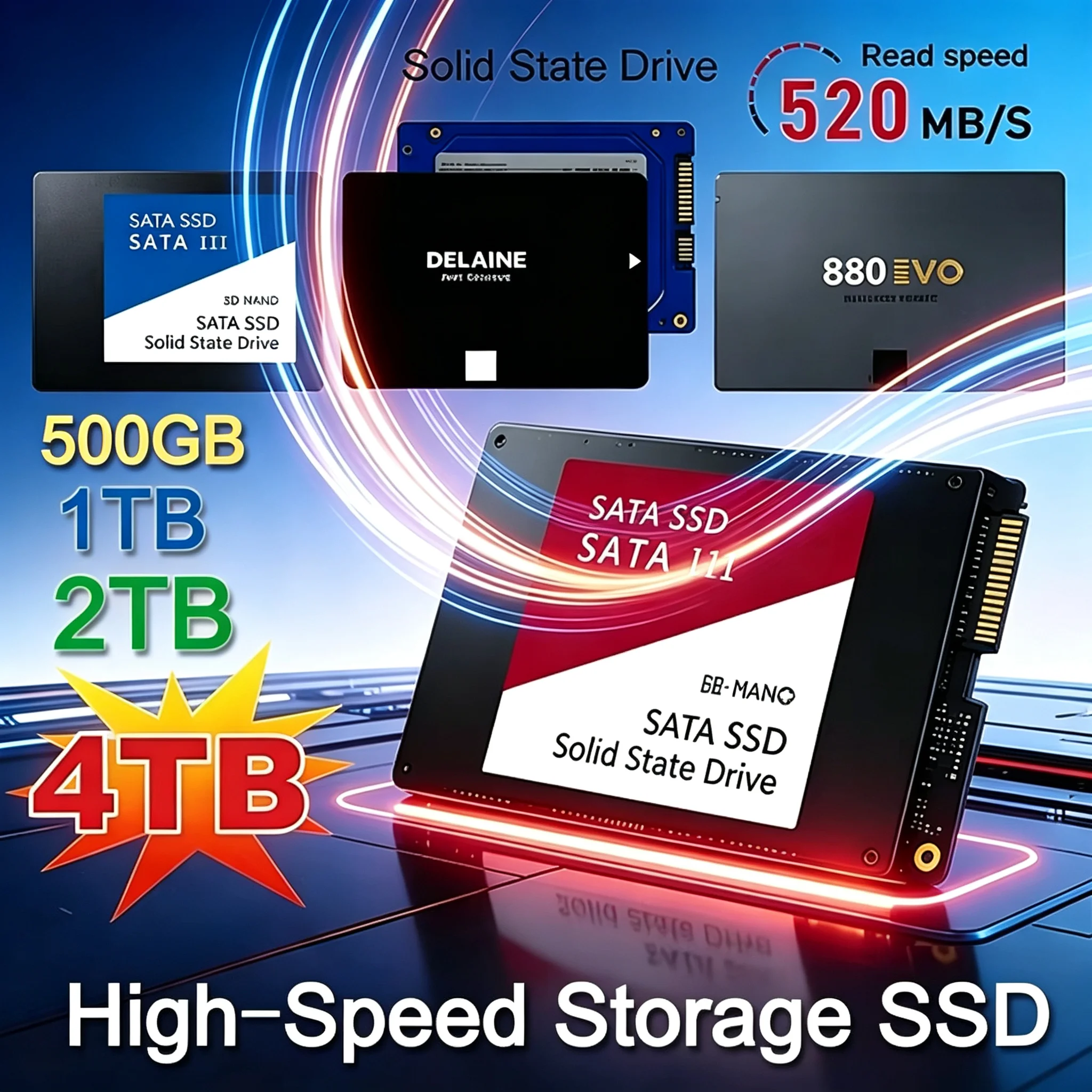 High Speed 500G 1TB 2TB 4TB So - đánh giá và giá Ssd 500Gb