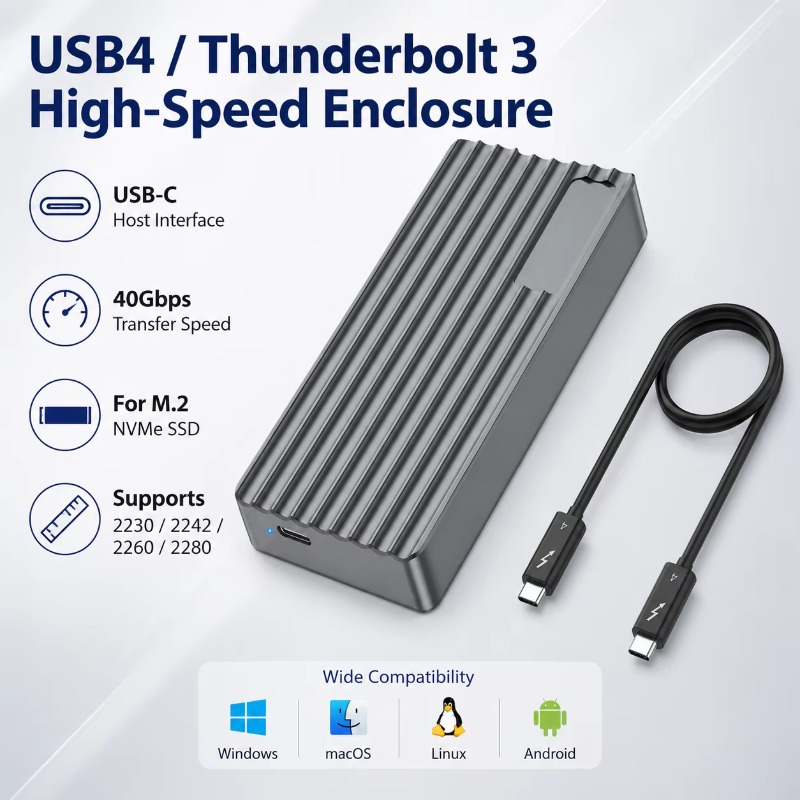 TBT3/USB4 M.2 NVMe SSD Enclosu - đánh giá và giá External Ssd