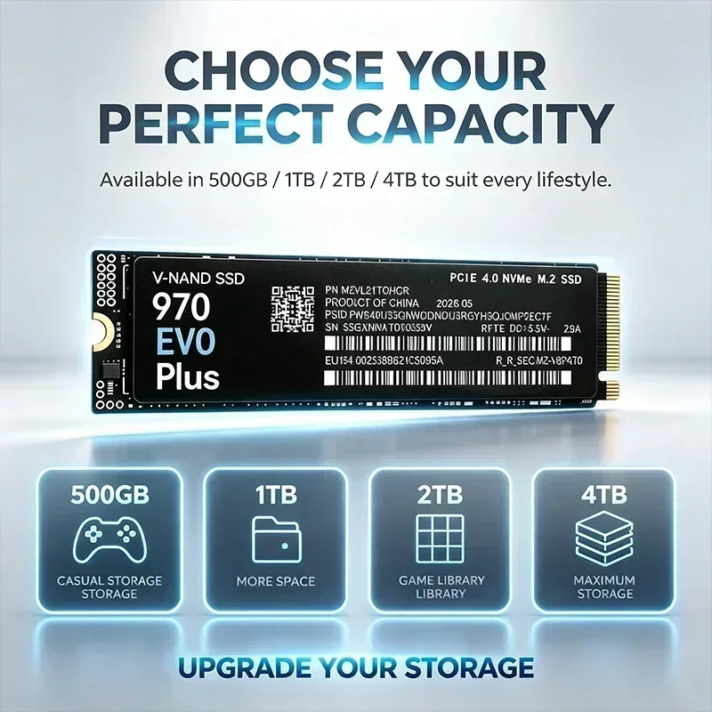970 EVO Plus 7300MB/s 1TB 2TB  - đánh giá và giá Samsung Ssd