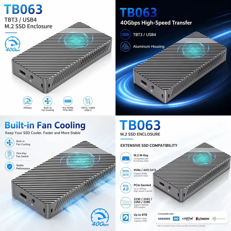 AP01 for Active Cooled 3 USB4  - đánh giá và giá Sata Ssd